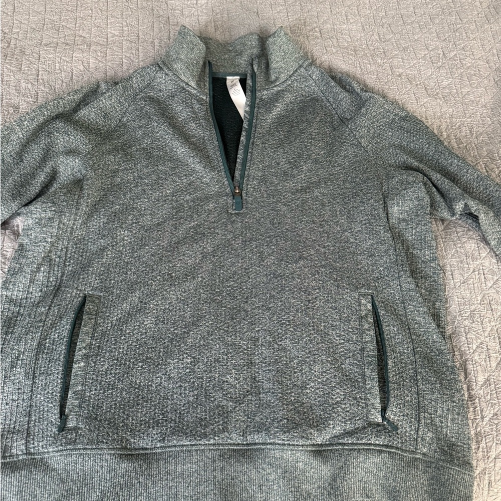 lululemon athletica Women's Gray Quarter-Zip Sweatshirt